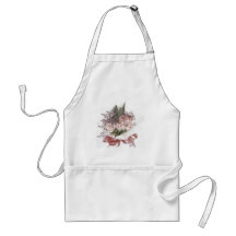 Ramo rosado delicado de la flor delantales
