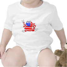 Rana 4ta de los E.E.U.U. de la bandera de la paz d Camiseta