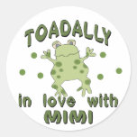 Rana del amor Mimi de TOADALLY Etiquetas Redondas