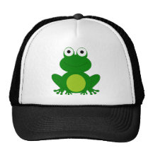 Rana encantadora del dibujo animado gorros bordados
