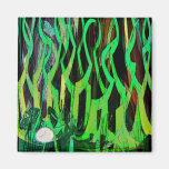 Rana feliz imanes de nevera
