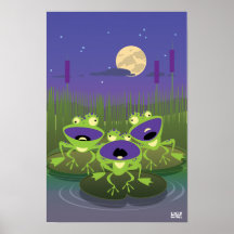 Ranas divertidas poster