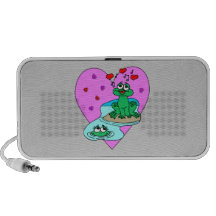 Ranas en amor altavoces de viajar