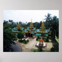 Rangún, Myanmar Poster