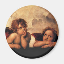 Raphael Sanzio - ángeles (detalle) Imán Para Frigorífico