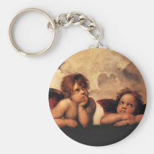 Raphael Sanzio - ángeles (detalle) Llaveros Personalizados