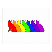 Raqueta del arco iris tarjeta postal
