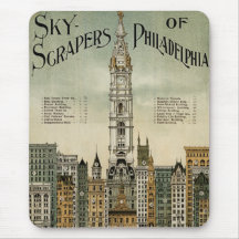 Rascacielos de Philadelphia (poster 1898 del vinta Tapete De Raton