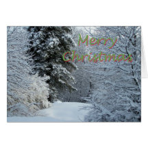 Rastro de la nieve felicitación