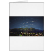 Rastros de la estrella sobre Aspen CO Tarjetas