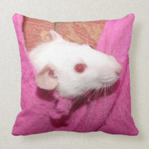 Rata de Dumbo en la almohada de tiro rosada de Moj