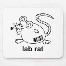 Rata del laboratorio alfombrilla de ratones