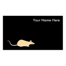 Rata del mascota. Cervatillo Berkshire, vientre bl Plantillas De Tarjetas De Visita