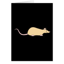Rata del mascota. Cervatillo Felicitacion