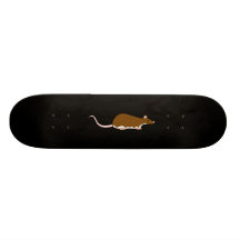 Rata del mascota de Brown. Berkshire, vientre blan Patín Personalizado
