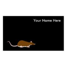 Rata del mascota de Brown. Berkshire, vientre blan Plantillas De Tarjetas De Visita