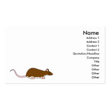 Rata del mascota de Brown. Berkshire, vientre blan Plantillas De Tarjetas De Visita