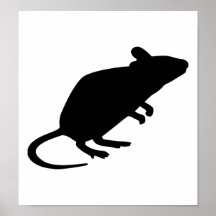 Rata del ratón impresiones