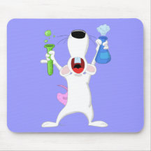 Rata Mousepad del laboratorio del tubo de ensayo Alfombrilla De Raton