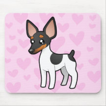 Rata Terrier/amor del fox terrier de juguete Alfombrillas De Raton
