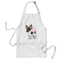 Rata Terrier/amor del fox terrier de juguete Delantal