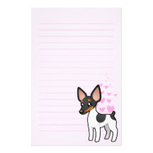 Rata Terrier/amor del fox terrier de juguete Papeleria