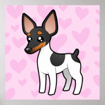 Rata Terrier/amor del fox terrier de juguete Impresiones