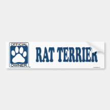 RATA TERRIER_Blue Etiqueta De Parachoque