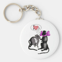 ¡ratas de lujo! llavero personalizado