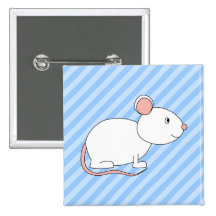 Ratón blanco pins