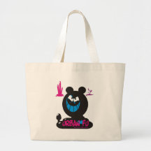 Ratón cínico bolsa lienzo