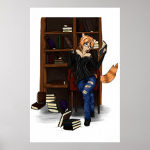 Ratón de biblioteca astuto impresiones
