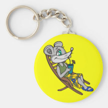 Ratón de la playa llaveros personalizados