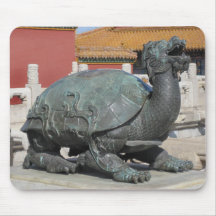 Ratón de la tortuga del león palidecido tapete de raton