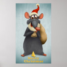 Ratón de las Felices Navidad Posters