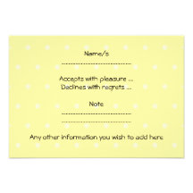 Ratón del blanco del mascota. Fondo amarillo del l Invitacion Personalizada