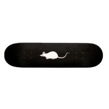 Ratón del blanco del mascota patín personalizado