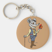 Ratón del caballero llaveros personalizados