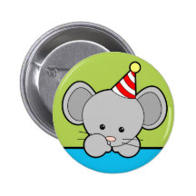 Ratón del cumpleaños pin