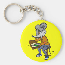 Ratón del friki del ordenador llaveros