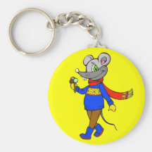 Ratón del invierno llaveros personalizados