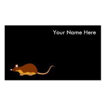 Ratón del mascota. Marrón, Tan. Plantillas De Tarjeta De Negocio