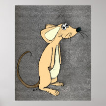 Ratón del micrófono de la ciudad posters