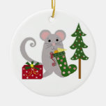 Ratón del navidad adorno para reyes