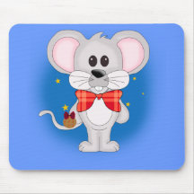 Ratón del navidad con el texto de encargo alfombrilla de ratones