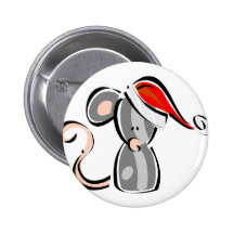 Ratón del navidad pin