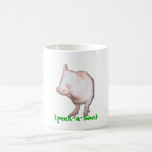 Ratón del peekaboo tazas de café