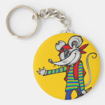 Ratón del pirata llavero