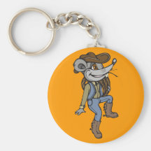 Ratón del vaquero llaveros personalizados