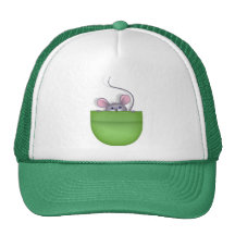 Ratón en bolsillo gorros bordados